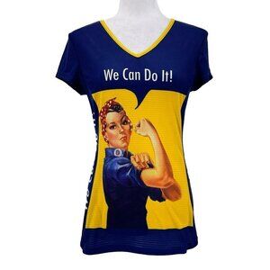 Retro Image Apparel We Can Do It! Cycling Shirt Womens Small